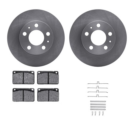 DYNAMIC FRICTION CO 6312-27011, Rotors with 3000 Series Ceramic Brake Pads includes Hardware 6312-27011